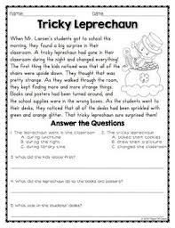 Reading Comprehension Passages And Questions For March Reading Comprehension Reading Comprehension Worksheets Reading Comprehension Passages