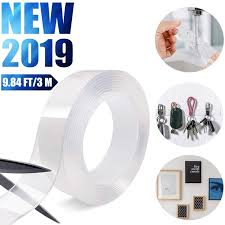 Gxr Waschbares Spurloses Klebeband 3m Doppelseitiges Klebeband Transparent Nano Entfernbares Wiederverwendbares Klebestreife In 2020 Klebeband Klebestreifen Klebstoff