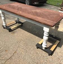 Chunky Maple Unfinished Farmhouse Dining Table Legs Set Of Etsy In 2020 Farmhouse Dining Table Dining Table Legs Farmhouse Dining