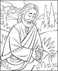 Jesus Praying In The Garden Diy Craft S Sunday School Coloring Pages Bible Crafts Jesus Coloring Pages