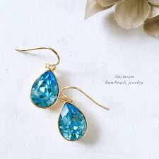 swarovski drop pierce earring 大きなスワロの雫ピアス イヤリング イヤリング ピアス アクセサリー