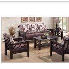Furniture design sofa set wood. Brown Designer Wooden Sofa Set Rs 12000 Piece Anchal Furniture Id 14607469155