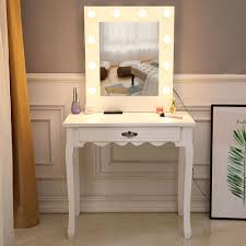 $10.00 coupon applied at checkout save $10.00 with coupon. Zimtown White Vanity Set Makeup Dressing Table With 10 Warm Led Lights Makeup Mirror Drawer For Bedroom White Walmart Com Walmart Com