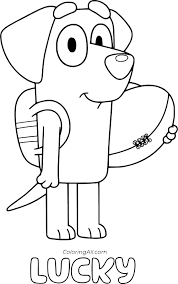 Coloring pages of bluey, to print yourself. Bluey Coloring Pages Coloringall