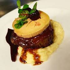 Tournedos Rossini Filet Mignon Foie Gras Torchon Parsnip Puree Baby Beet Brandied Cherries Sauce Perigourdin By Chefarthurmarston Katieb9200619 Loo