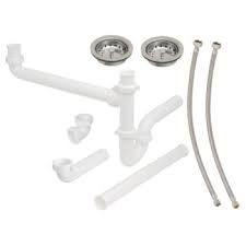 When the water in your kitchen sink won't drain or drains slowly, don't reach for the chemical drain cleaner. Double Bowl Kitchen Sink Drain Kit Hd Supply