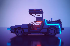 Artstation Voxel Delorean Time Machine Bttf Part Ii Sergey Orlyansky Pixel Art Design Pixel Art Games Pixel Art