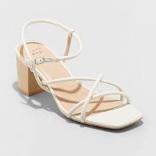 Heels in a soft blush pair beautifully with wedding dresses in all shades of white. White High Heels Target