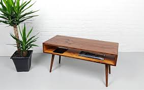 Snughome retro coffee table with storage, mid century coffee tables for living room, modern wood look coffee table with open storage shelf and drawer for home, office, easy assembly, rustic brown. Mid Century Modern Retro Coffee Table Mid Century Table On Solid Oak Legs Woodify Canada