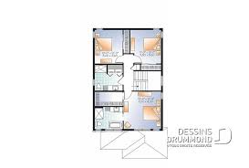 Etage Plan Maison Moderne Terrain Etroit Avec Garage 3 Chambres Grande Chambre Des Par Plan De Maison Unifamiliale Maison Unifamiliale Plan Maison Moderne