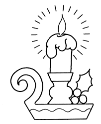 Print Christmas Candle Merry Christmas Coloring Page Or Download Coloring Home