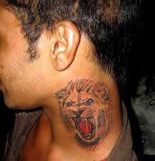 Neck Angry Lion Tattoo Boyun Aslan Dovmesi Aslan Dovmesi Aslan Tattoo