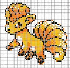 Vulpix By Hama Girl On Deviantart Pixel Art Grid Pixel Art Pokemon Pixel Art