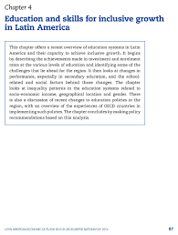 Education And Skills For Inclusive Growth In Latin America Oecd Read Edition Education Education System Growth