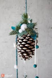 Tannenzapfen Dekoriert Fensterschmuck Weihnachtsdeko Adventsdeko Nr 1 Basteln Weihnachten Naturmaterialien Dekorieren Weihnachtsdekoration