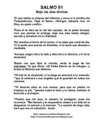 La oración de la noche con este capítulo de la biblia te ayudará a dormir tranquilo y seguro porque estarás bajo la sombra de sus alas, habitando al abrigo del altísimo, el omnipotente. Salmo 91 De La Biblia Catolica