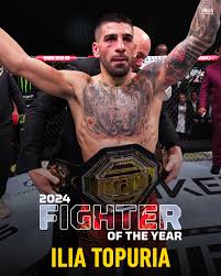 UFC featherweight champion @iliatopuria earns MMA Fighting's 2024 Fighter  of the Year