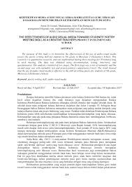 Yang bertujuan untuk mengembangkan media audio visual tentang. Jurnal Pendidikan Agama Jurnal Pendidikan Tentang Media Audio Visual