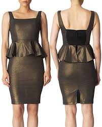 Alice Olivia Metallic Peplum Dress Peplum Dress Dresses Peplum