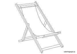 Deckchair Coloring Page Coloring Pages Deck Chairs Outdoor Chairs