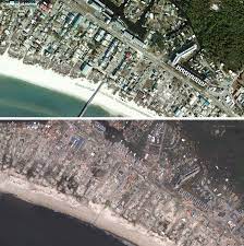 10, 2018 before the arrival of hurricane michael. Top Before Hurricane Michael S Arrival In Mexico Beach Florida Bottom After Hurricane Michael Nearly Every Struct Mexico Beach Panama City Panama San Blas
