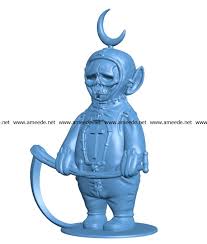 Evil Teletubby B003107 File Stl Free Download 3d Model For Cnc And 3d Printer Download Free Stl Files In 2020 Stl Free Download Evil