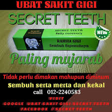 Obat sakit gigi di apotik paling ampuh. Secret Teeth Ubat Sakit Gigi Posts Facebook