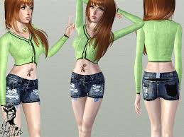 Accessories, clothing, female clothing tagged with: Winnie017 S Basic Crop Tops 2