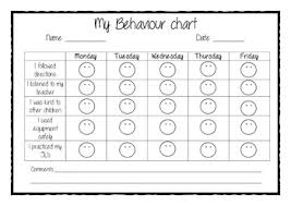 My Behaviour Chart