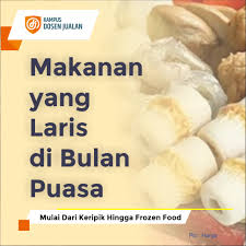 Bisnis online yang semakin menjamur, mengharuskan setiap para pelaku bisnis online memiliki dengan memasarkan dan mempromosikan produk jualan kamu di platform media sosial atau enggak usah bingung, solusinya yakni pilihlah jenis produk jualan online yang paling laris saat ini. Makanan Yang Laris Di Bulan Puasa Mulai Dari Keripik Hingga Frozen Food Sekolah Digital Marketing Terbaik Di Jogja Jakarta Bandung Surabaya Bali Bogor Solo Batam Kudus Depok Palembang Indonesia