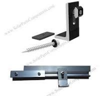 Solar tin roof mounting system with aluminum L feet