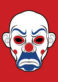 Batman Clown Mask From The Dark Knight By Electricfield Joker Cartoon Joker Mask Clown Mask
