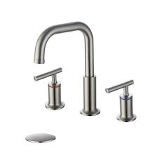 But don't fear this common problem. Homelody Widespread Bathroom Faucet Brushed Nickel 360 Degree Swivel Spout 2 Handles 8 Inch Bathroom Sink Faucet With Pop Up Drain Walmart Com Walmart Com