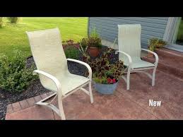 Sling Chairs Are A Popular Choice For Outdoor Seating They Re Great For Dining Or Lounging And Are Co Diy Outdoor Seating Diy Outdoor Furniture Outdoor Chairs