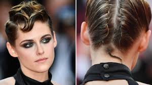 The rest of the hair around the rat is completely shaved off. Kristen Stewart Wears Cute Rattail Hairstyle At The 2018 Cannes Festival Allure