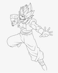 Gogeta drawing by gogeta227, see more drawings from other users and share your own art. Gogeta Lineart Png Png Download Gogeta Dragon Ball Drawing Transparent Png Kindpng