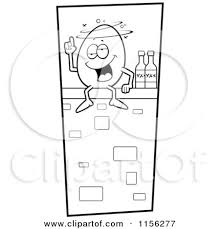 Download and print for free. Cartoon Clipart Of A Black And White Humpty Dumpty Sitting Drunk On A Wall Vector Outlined Coloring Page By Cory Thoman 1156277