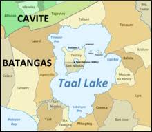 Talisay, within the park boundaries, is the nearest town at the batangas side; Taal Lake Wikipedia