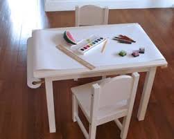 Diy Kiddo Art Table By Seaurchinstudio Made With An Ikea Gulliver Table Beka Paper Roll And Gooseneck Brackets Di Kids Art Table Art Table Paint Kids Table