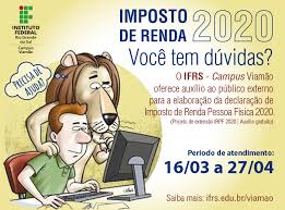 Também é possível solicitar o extrato por nossos canais. Campus Viamao Oferece Auxilio Gratuito Para Declaracao De Imposto De Renda 2020 Campus Viamao