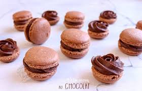 Macarons Au Chocolat Version Facile Ganache Simple Macaron Chocolat Recette Macaron Chocolat Recette Macaron