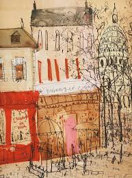 Montmartre Paris Art Print Signed Limited Edition Giclee Print Parisian Watercolor Painting French Wall Art Sacre Coeur Clar Paris Art Print Paris Art Art