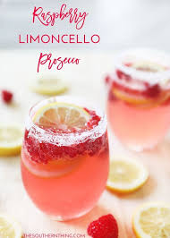Raspberry Limoncello Prosecco Recipe The Southern Thing Recipe Prosecco Cocktail Recipes Prosecco Cocktails Refreshing Summer Cocktails