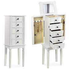 We did not find results for: Charmaid Standing Jewelry Cabinet Armoire With Top Flip Makeup Mirror 4 Drawers 2 Side Doors And 6 Necklace Hooks Buy Online In Bahamas At Bahamas Desertcart Com Productid 174808833