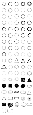 Handdrawn Logo Creator Bundle Circle Triangles Shape Badge Download Png And Vector Circle Logo Design How To Draw Hands Hand Drawn Logo