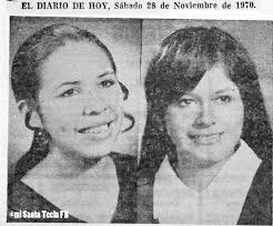 1970. Candidatas a novias del Club de Leones. Las srtas. Mercedes del  Carmen Molina, Lilly Estrada V, Ana del Carmen Crespo y Gloria Luz Rivera  fueron las candidatas a novia del Club
