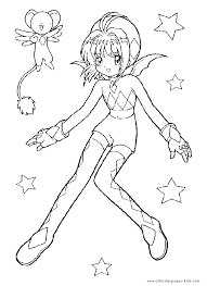 Several characters from cardcaptor sakura are reworked for use in another clamp series, tsubasa: Cardcaptor Sakura Color Page Coloring Pages For Kids Cartoon Characters Coloring Pages Printable Coloring Pages Color Pages Kids Coloring Pages Coloring Sheet Coloring Page