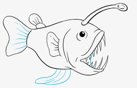 600x844 finding nemo, dory and marlin face the anglerfish in finding. How To Draw Angler Fish Drawing Of An Anglerfish Free Transparent Clipart Clipartkey