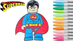 These funny little ninjas are so much fun for kids, and their parents. Lego Superman Coloring Book Superhero Colouring Pages For Kids Rainbow Splash Dc Comics Youtube