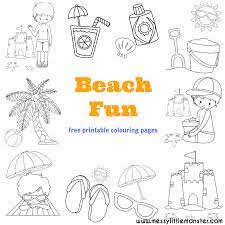 There is even an intricate mandala beach coloring page for adults and older kids to further challenge their inner artist. Beach Colouring Pages Messy Little Monster